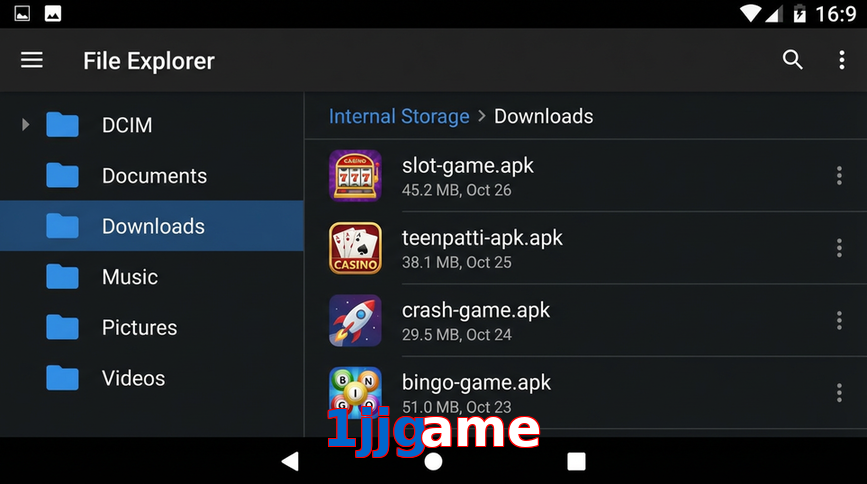 Main screen of 1Jjgame gameapk page for PK players